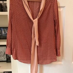 Elegant multi toned nude Pink Patterned Women's Top